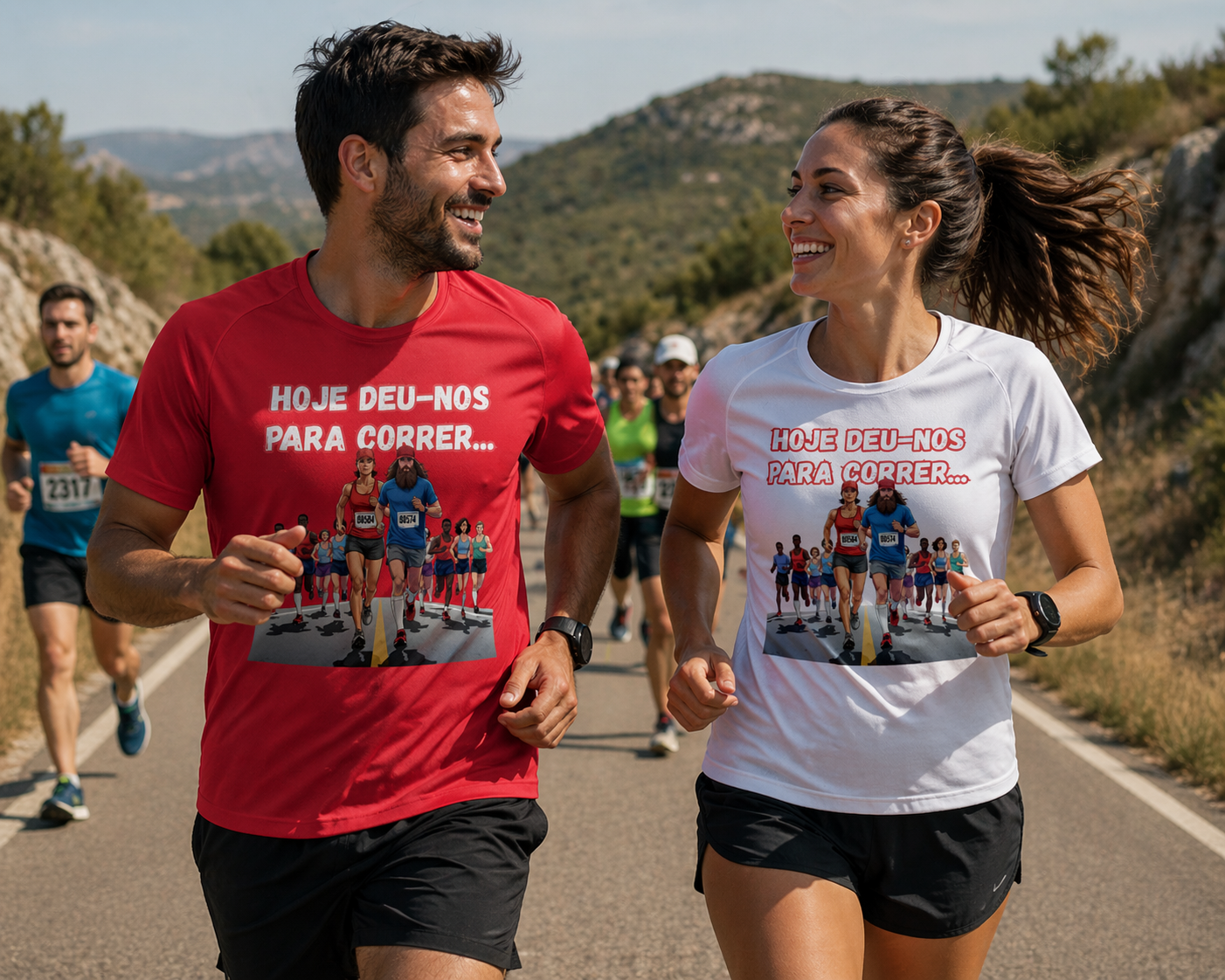 T-Shirts de Corrida Unissexo