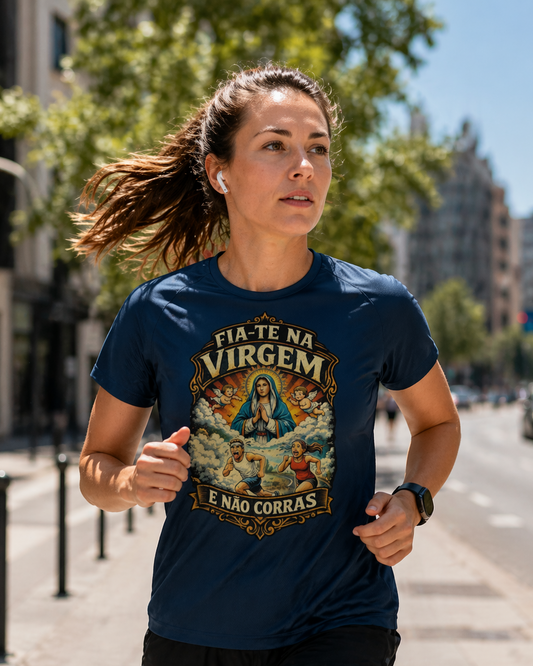 T-Shirt de corrida Fia-te na Virgem Unissexo – Doí Treinasses