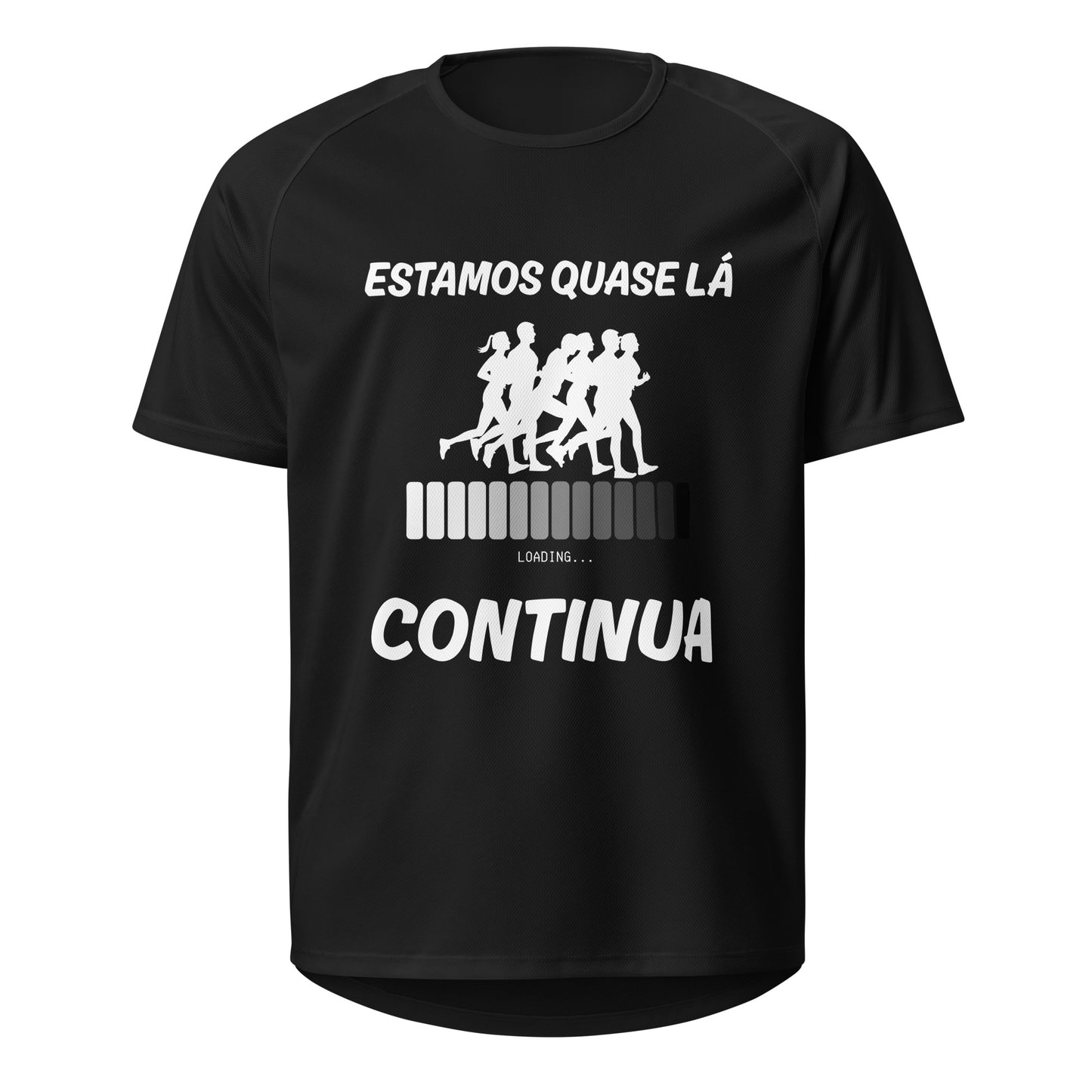Mockup T-Shirt Estamos Quase Lá (P/B) – Preto