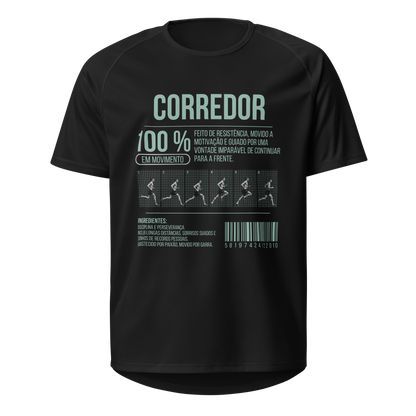 Mockup T-Shirt 100% Corredor – Preto