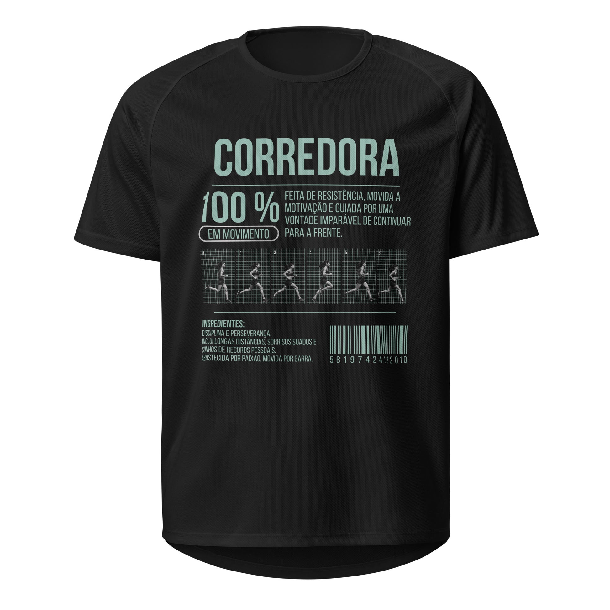Mockup T-Shirt 100% Corredora – Preto