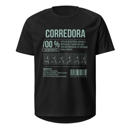 Mockup T-Shirt 100% Corredora – Preto