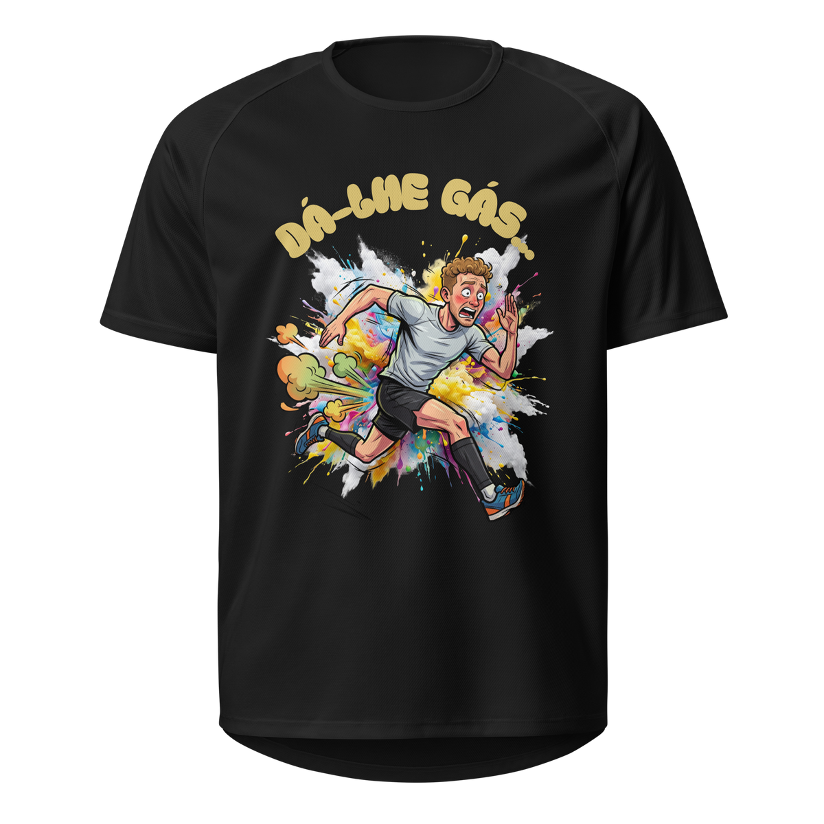 Mockup T-Shirt Dá-lhe Gás... – Preto
