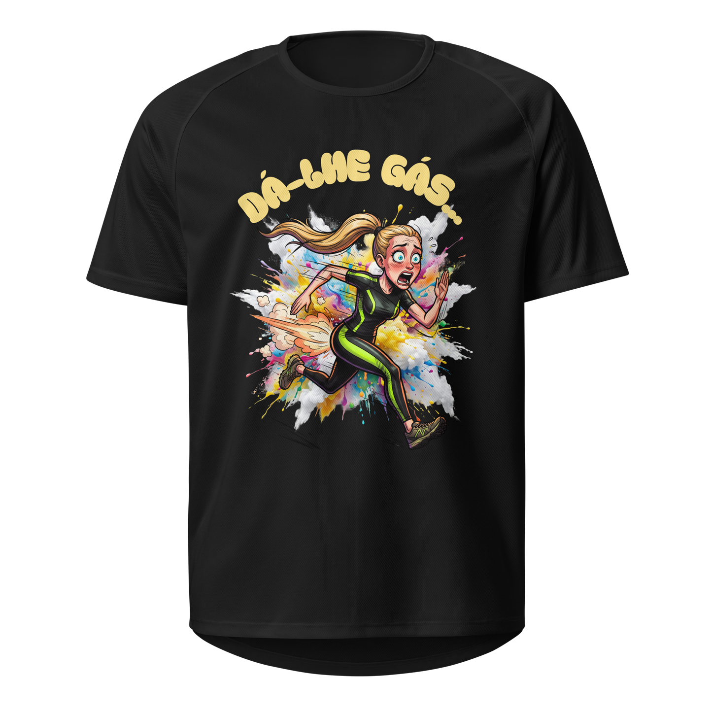 Mockup T-Shirt Dá-lhe Gás... – Preto