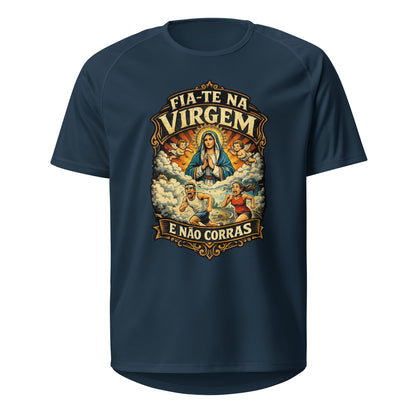 Mockup T-Shirt Fia-te na Virgem – Azul Francês