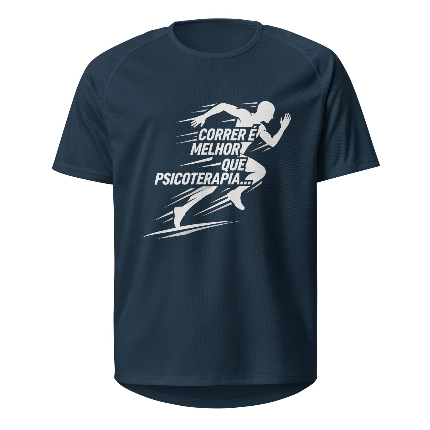 Mockup T-Shirt Melhor que Psicoterapia – Azul Francês