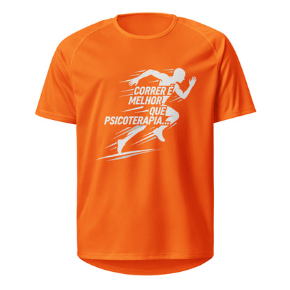Mockup T-Shirt Melhor que Psicoterapia – Laranja Neon
