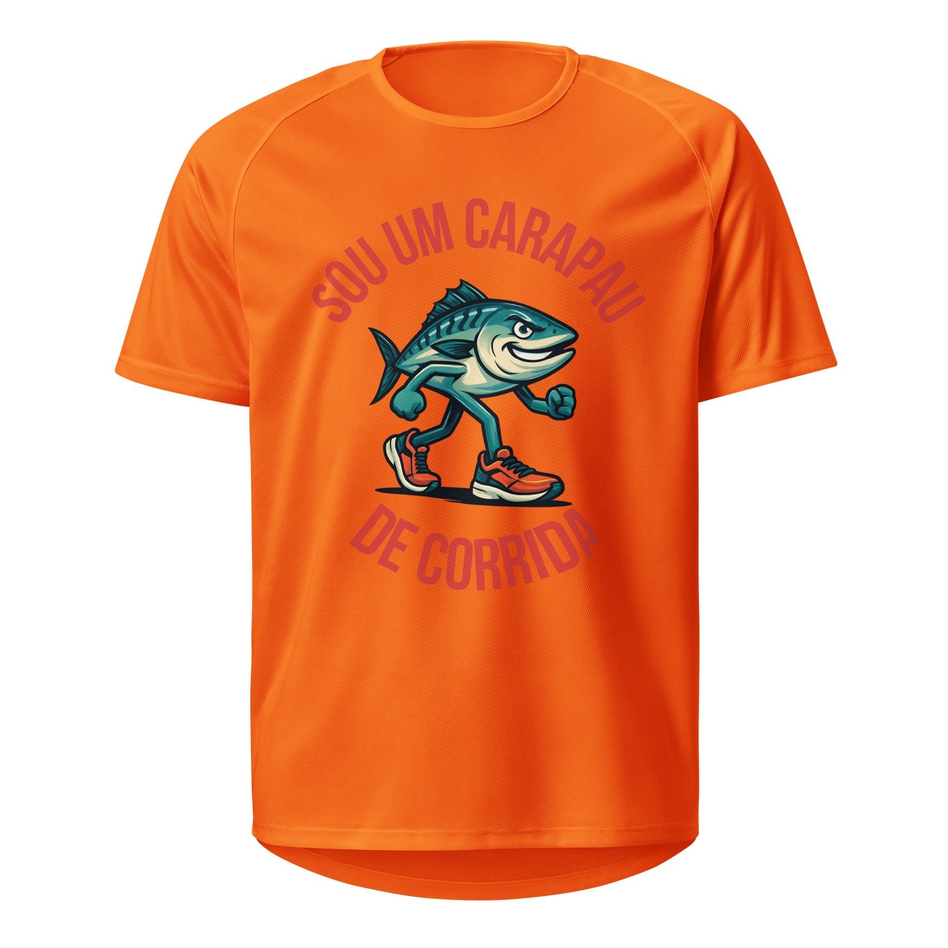 Mockup T-Shirt Carapau de Corrida – Laranja Neon