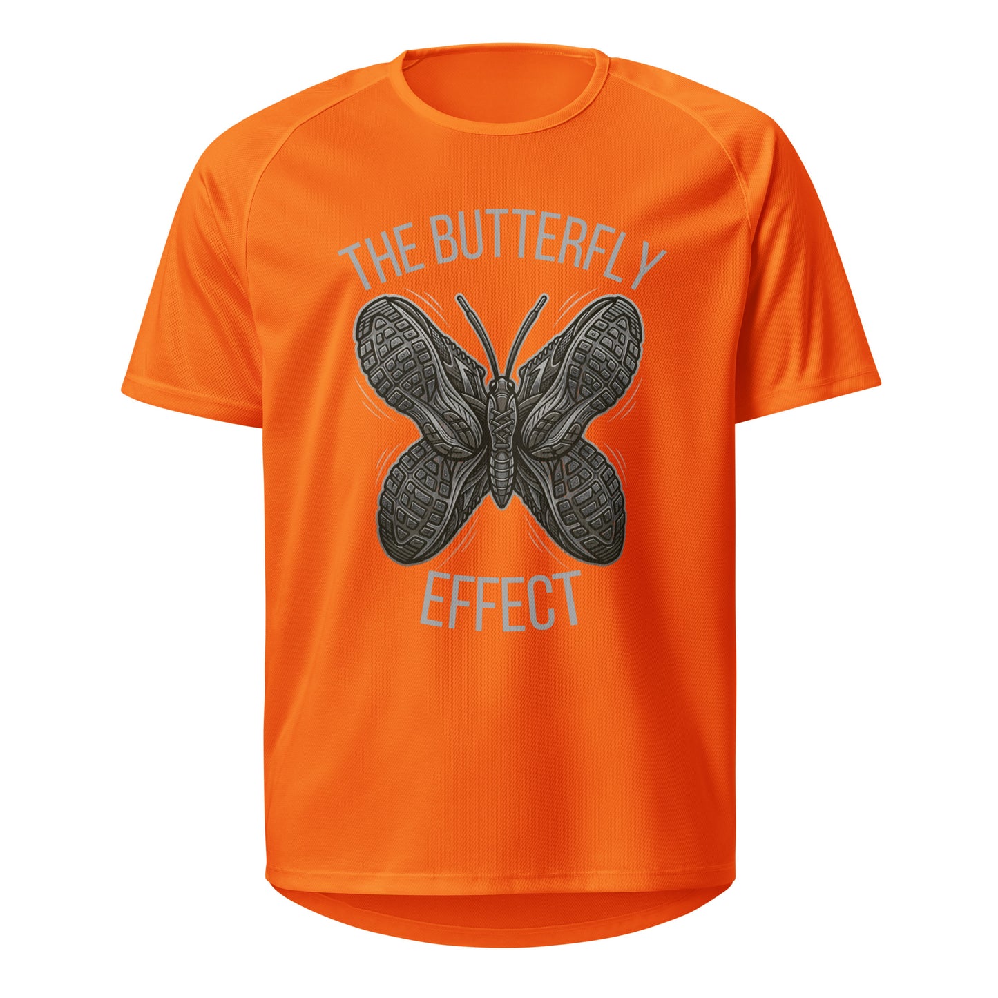 Mockup T-Shirt The Butterfly Effect – Laranja Neon