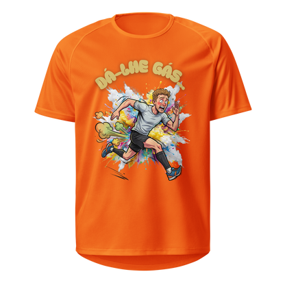 Mockup T-Shirt Dá-lhe Gás... – Laranja Neon