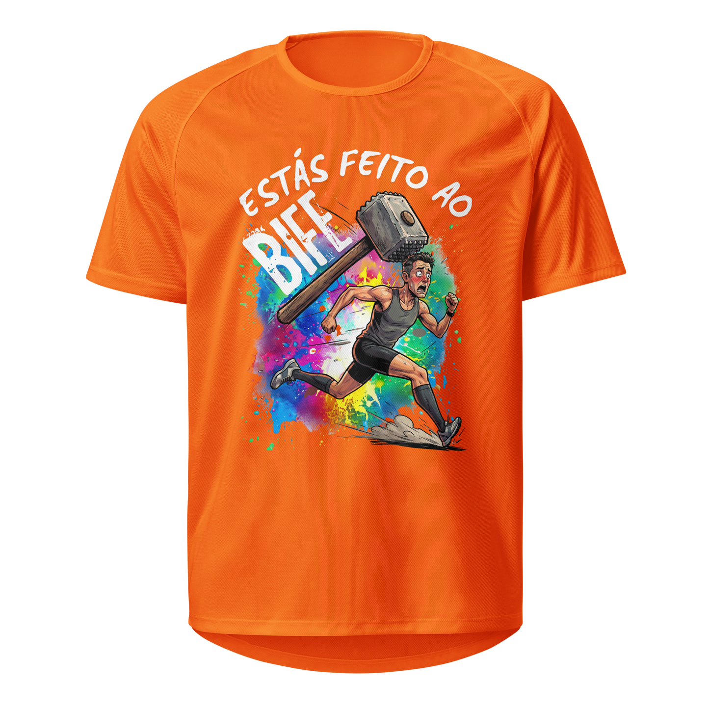 Mockup T-Shirt Estás Feito ao Bife – Laranja Neon