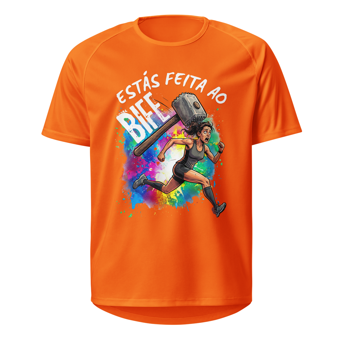Mockup T-Shirt Estás Feita ao Bife – Laranja Neon