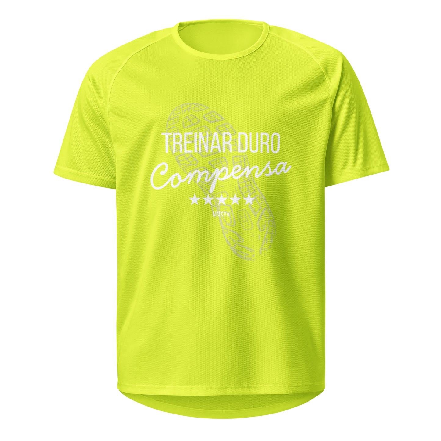 Mockup T-Shirt Treinar Duro – Amarelo Neon