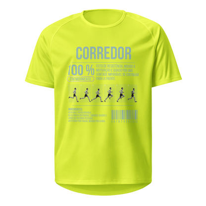 Mockup T-Shirt 100% Corredor – Amarelo Neon
