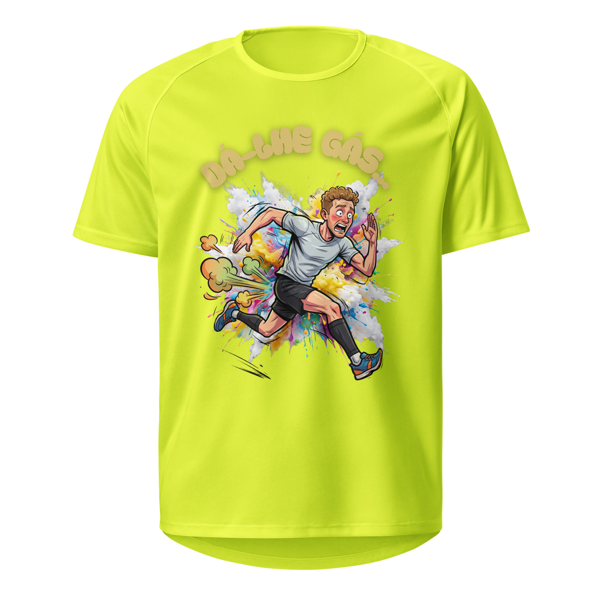 Mockup T-Shirt Dá-lhe Gás... – Amarelo Neon