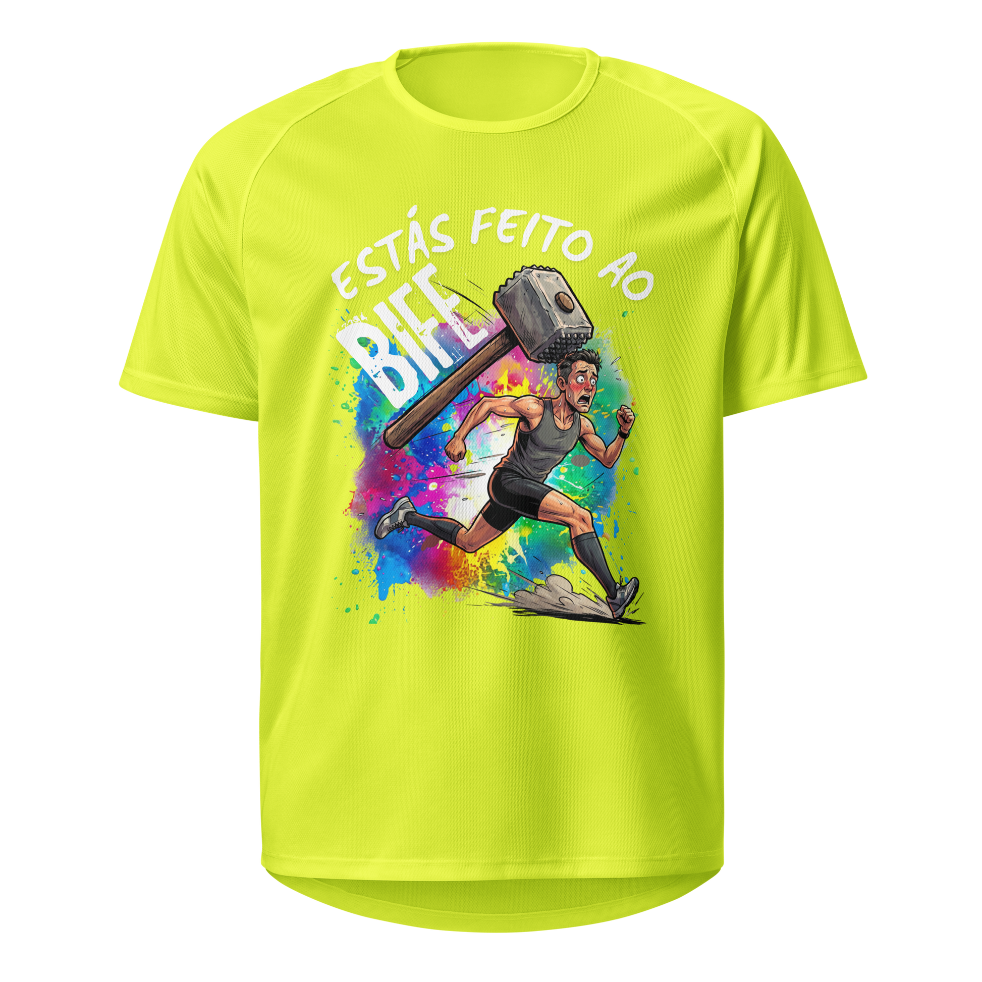 Mockup T-Shirt Estás Feito ao Bife – Amarelo Neon