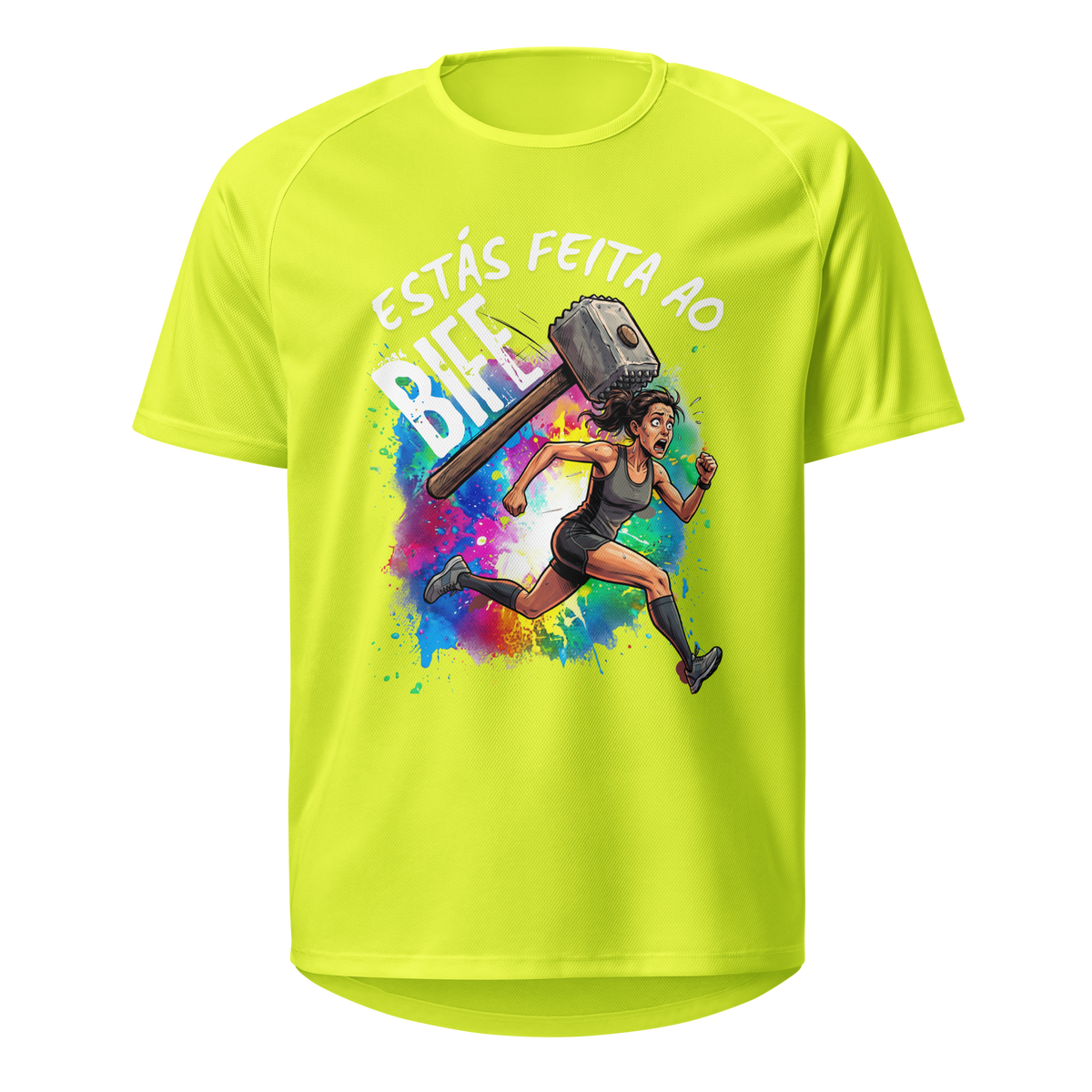 Mockup T-Shirt Estás Feita ao Bife – Amarelo Neon