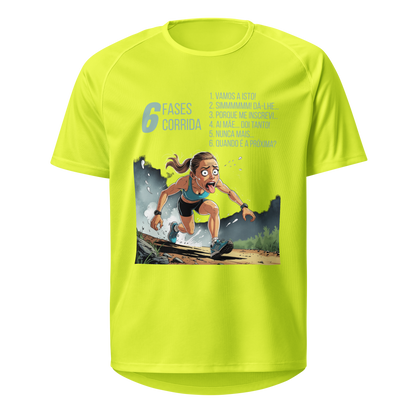 Mockup T-Shirt 6 Fases da Corrida – Amarelo