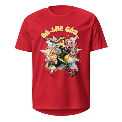 Mockup T-Shirt Dá-lhe Gás... – Vermelho