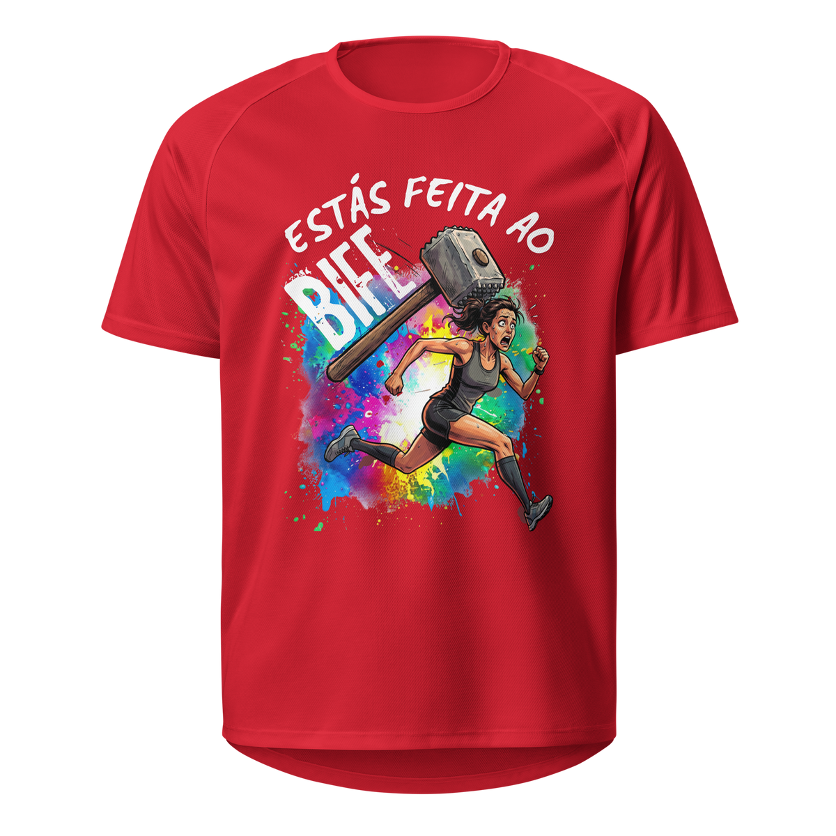 Mockup T-Shirt Estás Feita ao Bife – Vermelho