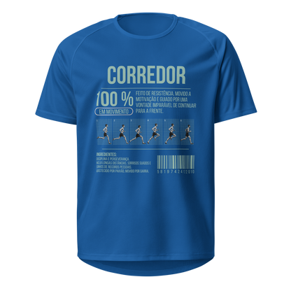 Mockup T-Shirt 100% Corredor – Azul Royal