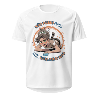 Mockup T-Shirt Não Posso com Uma Gata Pelo Rabo – Branco