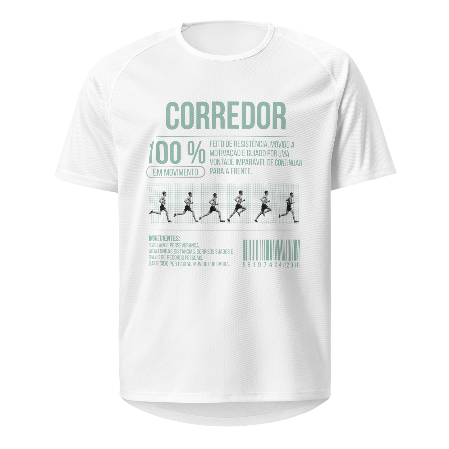 Mockup T-Shirt 100% Corredor – Branco